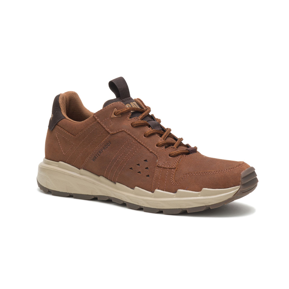 Caterpillar Shoes Pakistan Sale - Caterpillar Stratify Lo Wp Mens Sneakers Coffee/Brown (985104-EIY)